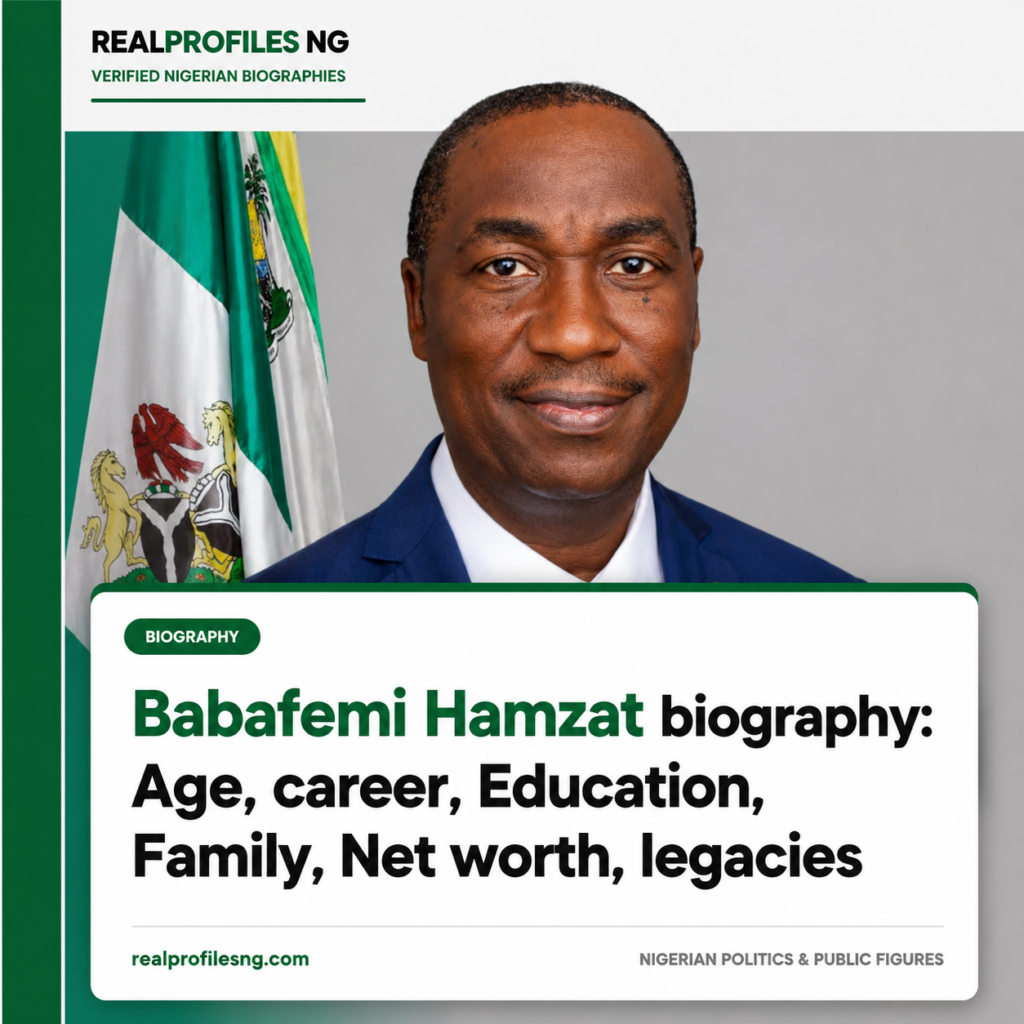 Read Babafemi Hamzat's complete biography, including his age, wife, education, career, family, net worth, and achievements in Lagos politics.